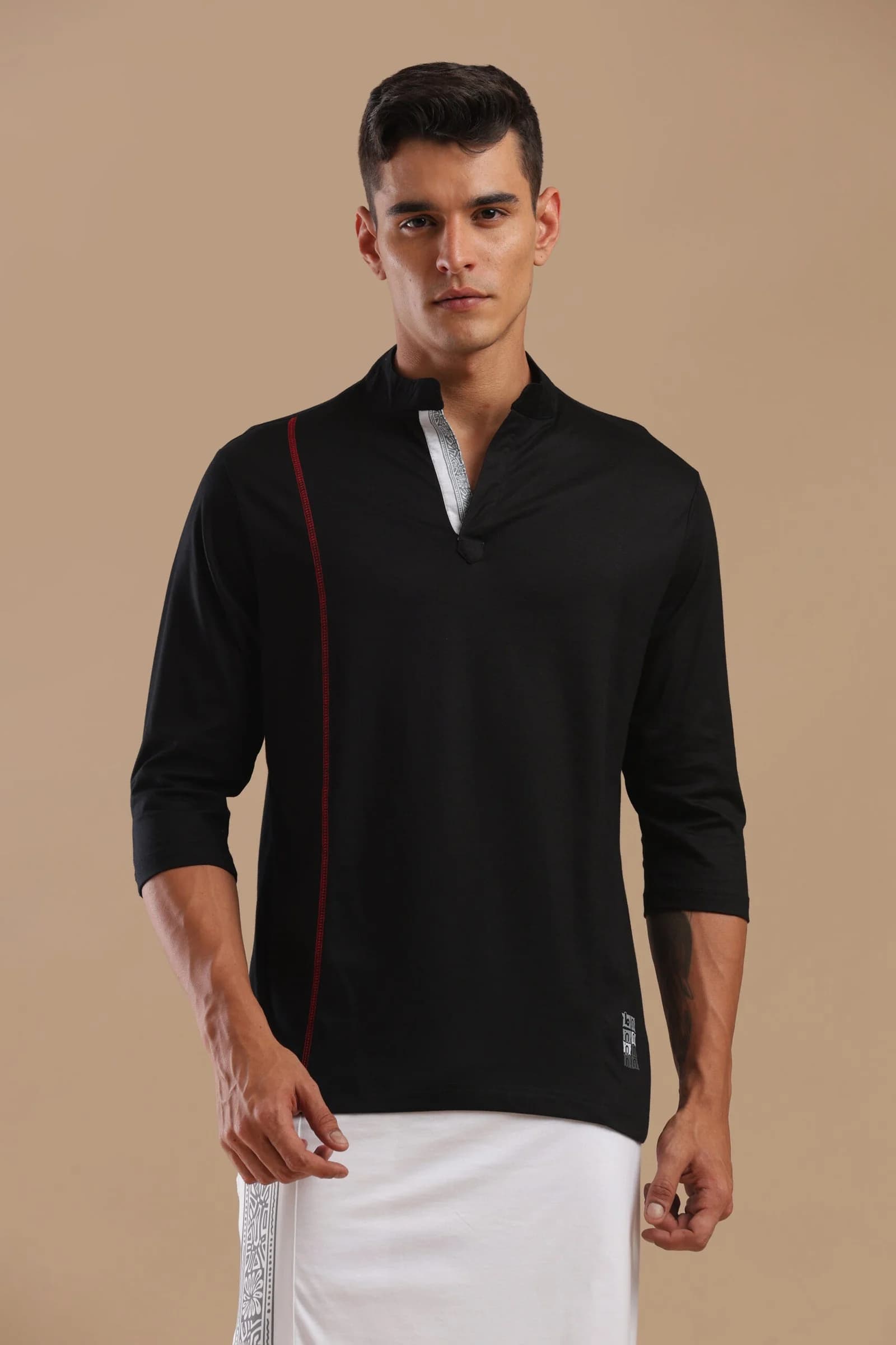 BLACK SHORT KURTI