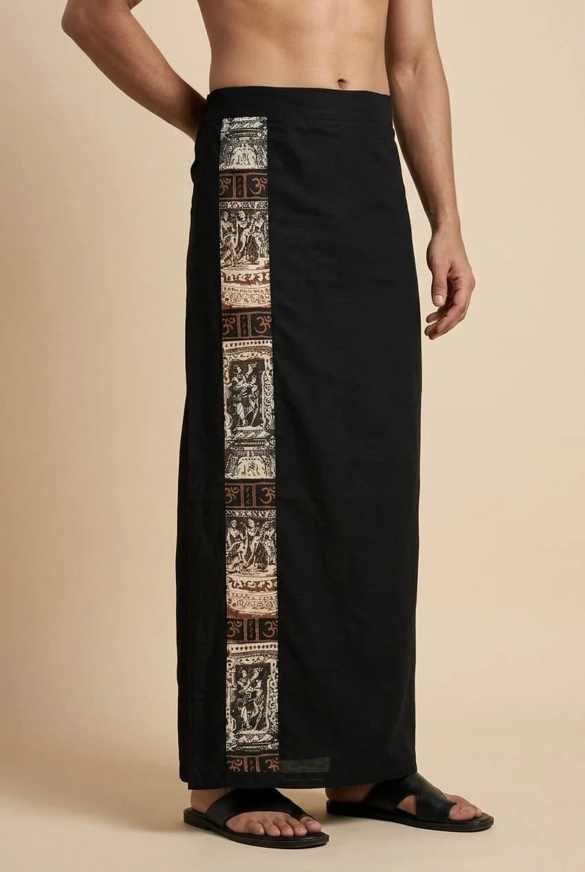 BLACK MUNDU W OHM PRINT